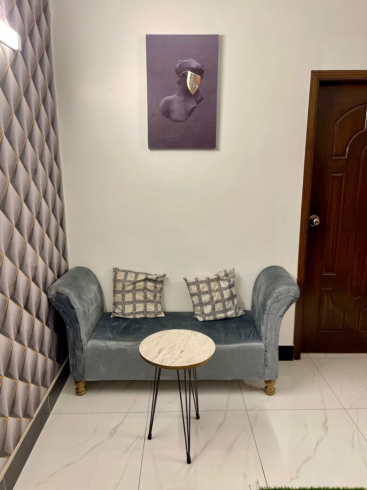 Cool & Cozy 1-Bedroom Apt DHA | Lounge & Kitchen - Living room image 2