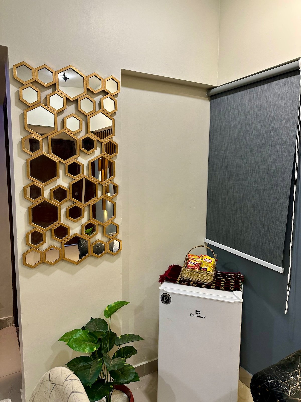 Designer 2BR Apartment in DHA With TV & AC - Dining area image 8