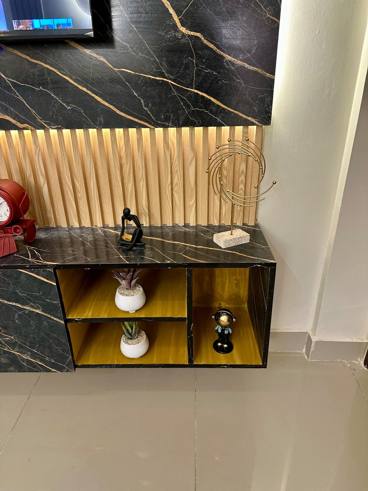 Designer 2BR Apartment in DHA With TV & AC - Bedroom 1 image 11