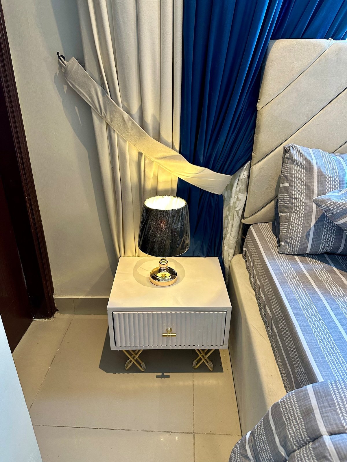 Designer 2BR Apartment in DHA With TV & AC - Bedroom 2 image 9
